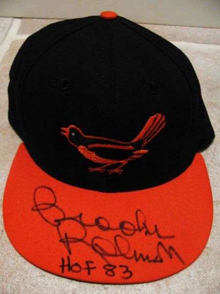 BROOKS ROBINSON HOF 83 SIGNED BASEBALL CAP