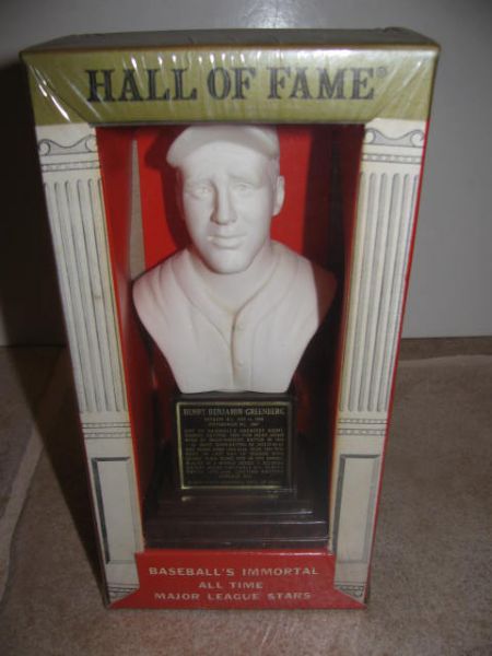 1963 HANK GREENBERG HALL OF FAME BUST- SEALED IN BOX