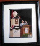 PHIL RIZZUTO SIGNED HOF INDUCTION PHOTO w/PSA-DNA COA