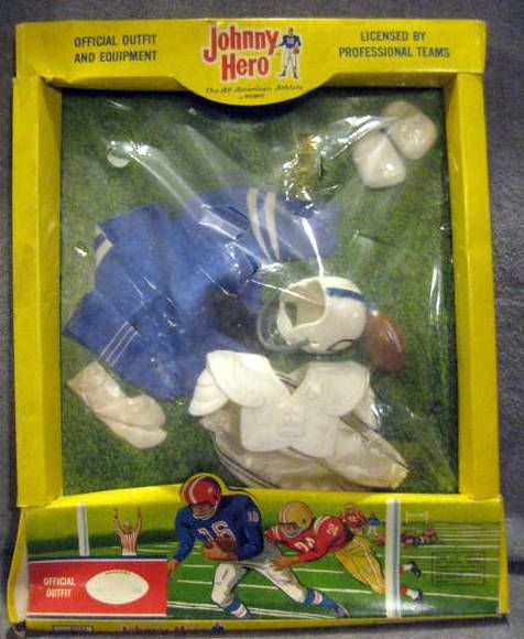 1965 BALTIMORE COLTS JOHNNY HERO OUTFIT w/RARE BOX