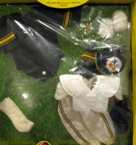 1965 PITTSBURGH STEELERS JOHNNY HERO OUTFIT w/RARE BOX
