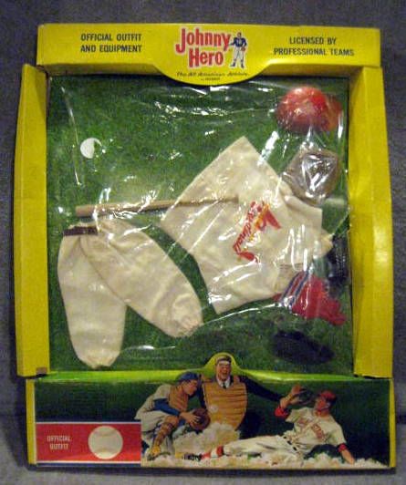 1965 ST. LOUIS CARDINALS  JOHNNY HERO OUTFIT w/RARE BOX