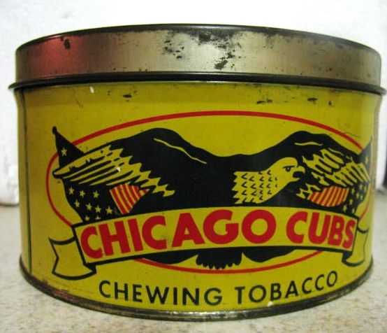 VINTAGE CHICAGO CUBS CHEWING TOBACCO TIN