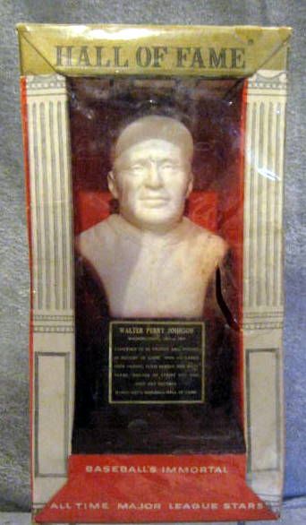 1963 WALTER JOHNSON HALL OF FAME BUST IN SEALED BOX