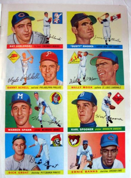 APRIL 11, 1955 SPORTS ILLUSTRATED w/BASEBALL CARDS