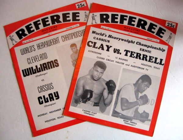 60's LOT OF 2 CASSIUS CLAY CHAMPIONSHIP PROGRAMS