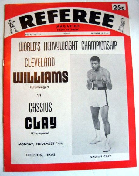 60's LOT OF 2 CASSIUS CLAY CHAMPIONSHIP PROGRAMS