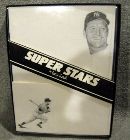 MICKEY MANTLE STATIONARY - SUPER STARS SERIES BY JERRY HERSH