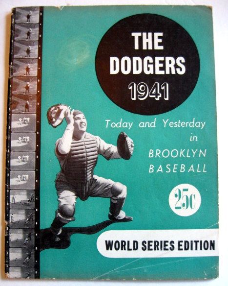 1941 BROOKLYN DODGERS YEARBOOK- RARE WORLD SERIES EDITION