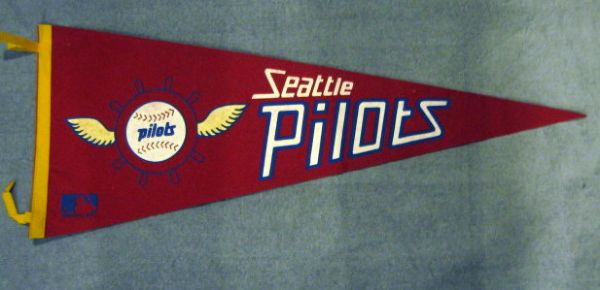 1969 SEATTLE PILOTS PENNANT - 1st & ONLY SEASON!