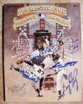 1984 ALL-STAR GAME PROGRAM SIGNED BY MAYS , MCCOVEY ECT w/JSA LOA