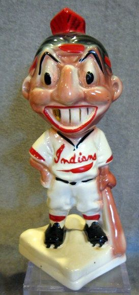 50's CLEVELAND INDIANS STANFORD POTTERY MASCOT BANK