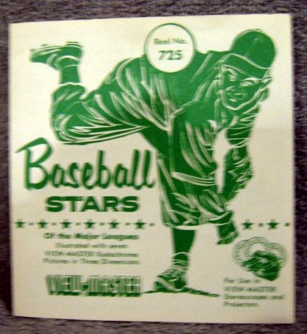 1952 VIEW-MASTER BASEBALL REELS- SET OF 3 w/PLAYERS
