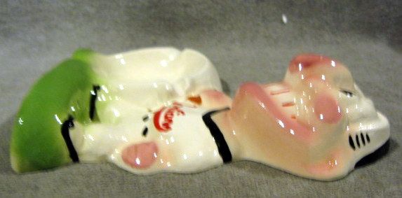 VINTAGE 50's CLEVELAND INDIANS MASCOT ASH TRAY