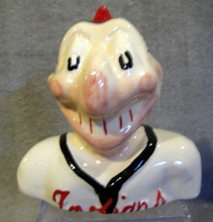 VINTAGE 50's CLEVELAND INDIANS MASCOT BANK