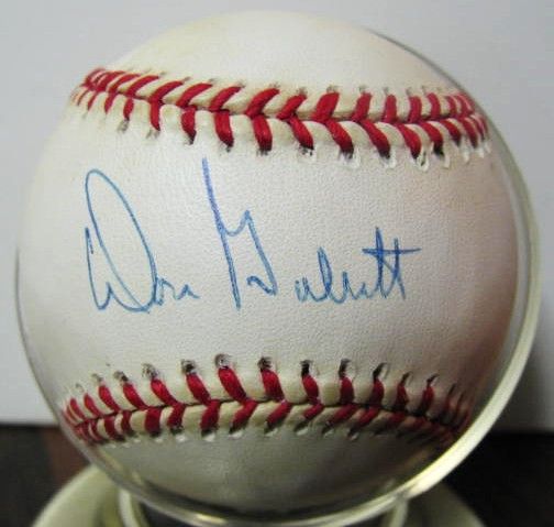 DON GULLETT SIGNED BASEBALL w/JSA COA