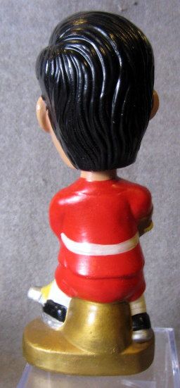 VINTAGE 60's DETROIT RED WINGS REALISTIC FACE BOBBING HEAD