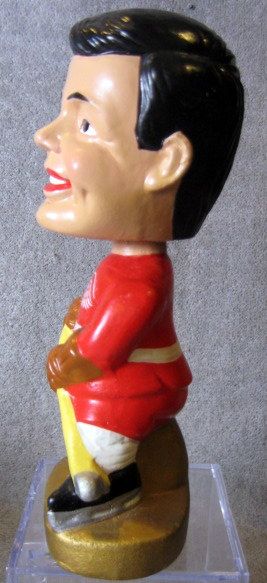 VINTAGE 60's DETROIT RED WINGS REALISTIC FACE BOBBING HEAD