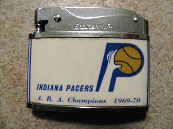 1969-70 INDIANA PACERS ABA CHAMPIONS ORIGINAL CIGARETTE LIGHTER