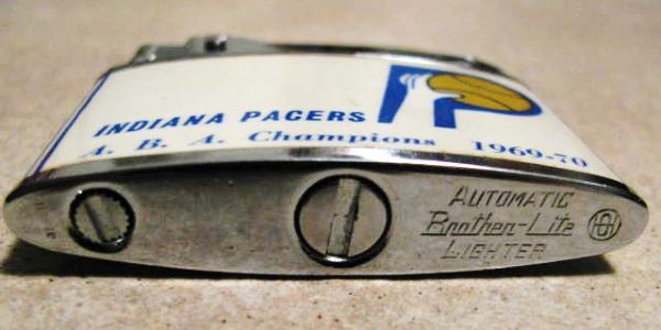 1969-70 INDIANA PACERS ABA CHAMPIONS ORIGINAL CIGARETTE LIGHTER
