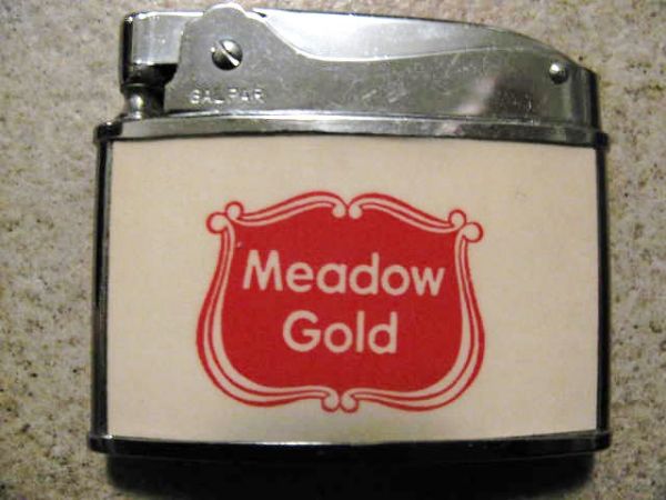 1959 DON DRYSDALE L.A. DODGERS MEADOW GOLD ORIGINAL CIGARETTE LIGHTER