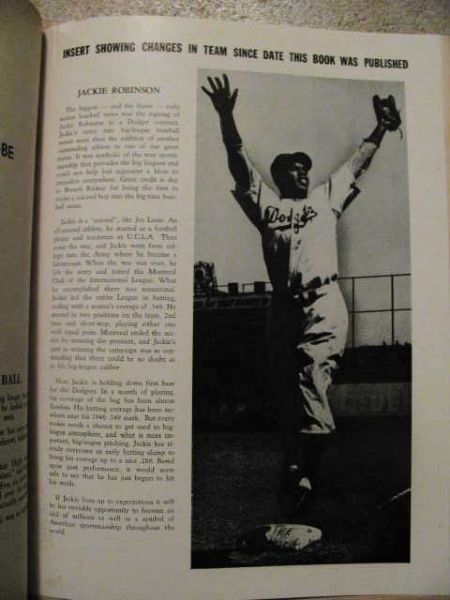 ORIGINAL BROOKLYN DODGERS BASEBALL'S BEOLVED BUMS 1947 YEARBOOK