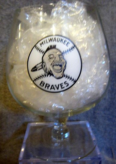 1958 MILWAUKEE BRAVES NATIONAL LEAGUE CHAMPIONS GLASS