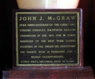 1963 JOHN McGRAW HALL OF FAME BUST w/BOX