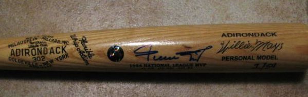 WILLIE MAYS 660 SIGNED BASEBALL BAT LIMITED EDITION #1/54 w/PSA DNA 