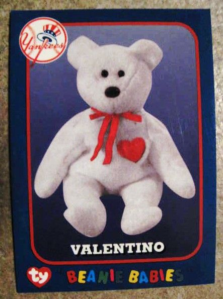 DAVID WELLS PERFECT GAME BEANIE BABY w/ COMMEMORATIVE CARD & TICKET