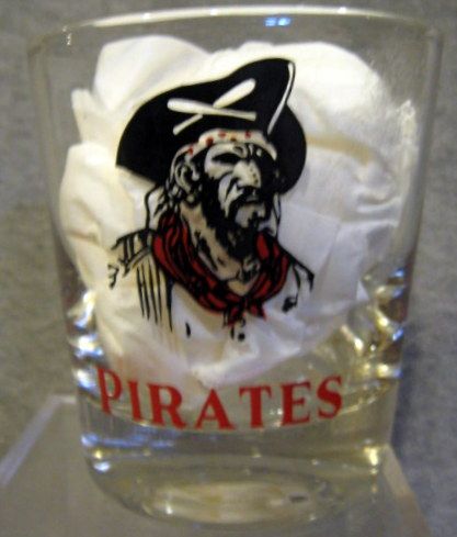 VINTAGE 50's PITTSBURGH PIRATES LOWBALL GLASS