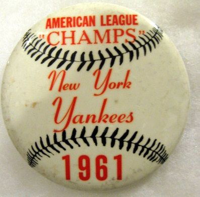 1961 NEW YORK YANKEES AMERICAN LEAGUE CHAMPIONS PIN