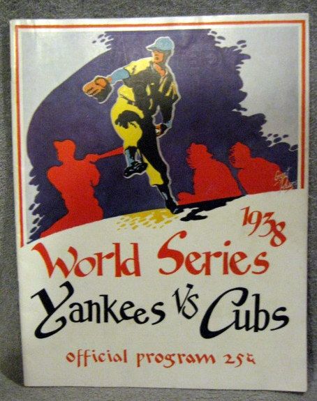 1938 WORLD SERIES PROGRAM - YANKEES VS CUBS