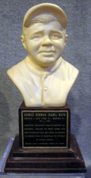 VINTAGE 1963 BABE RUTH HALL OF FAME BUST / STATUE