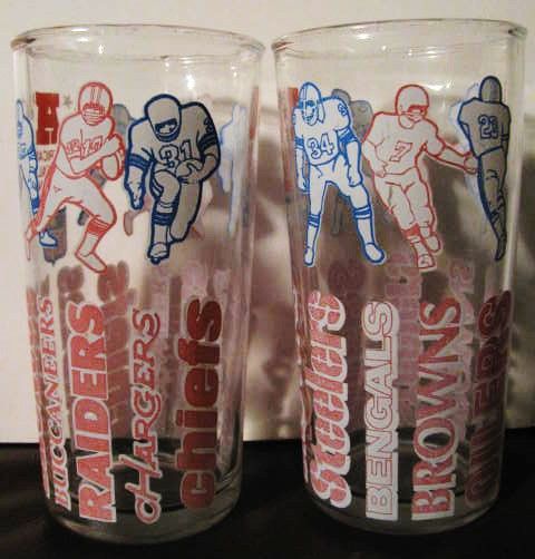 2 WELCH's  AFC GLASSES