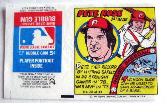 1979 TOPPS BASEBALL CARD WRAPPERS - 3 - ROSE/RYAN/WINFIELD