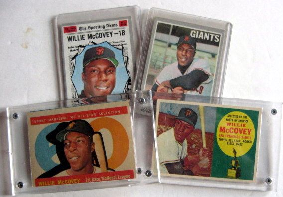 VINTAGE WILLIE McCOVEY CARD LOT OF FOUR