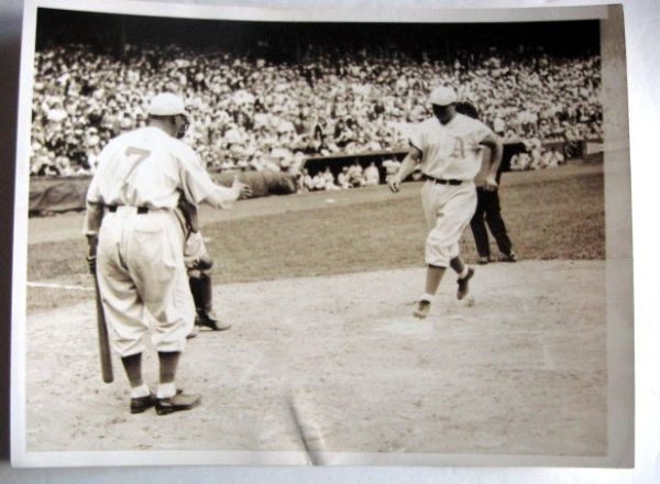 VINTAGE 1935 ALL-STAR GAME WIRE PHOTO - FOXX HOMERS