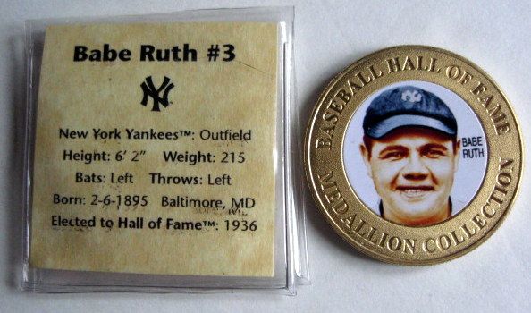 BASEBALL HALL OF FAME MEDALLIONS - 10 DIFFERENT - MUST SEE!
