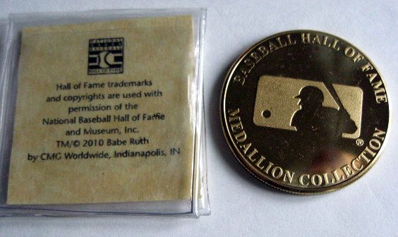 BASEBALL HALL OF FAME MEDALLIONS - 10 DIFFERENT - MUST SEE!