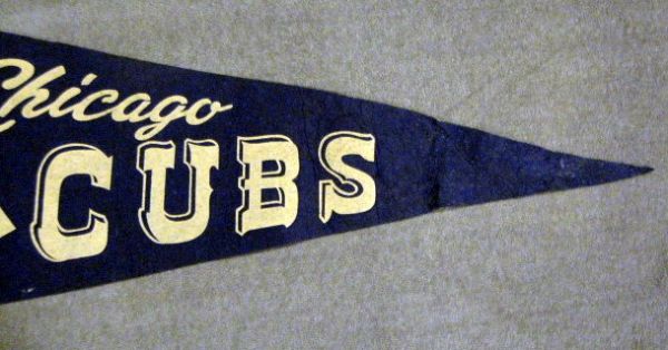 Lot Detail  50's CHICAGO CUBS PENNANT