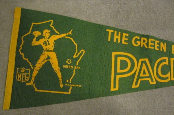 60's GREEN BAY PACKERS PENNANT 