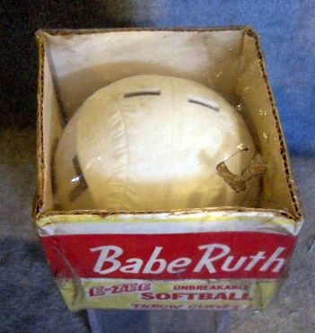 VINTAGE BABE RUTH WIFFLE BALL - SEALED IN PACKAGE