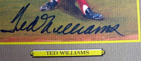 TED WILLIAMS SIGNED PEREZ-STEELE GREAT MOMENTS CARD