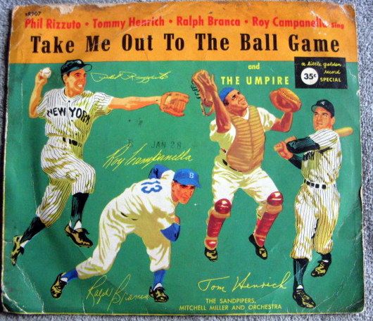 1952 TAKE ME OUT TO THE BALL GAME RECORD w/BROOKLYN DODGERS & NEW YORK YANKEES PLAYERS
