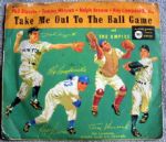 1952 "TAKE ME OUT TO THE BALL GAME" RECORD w/BROOKLYN DODGERS & NEW YORK YANKEES PLAYERS