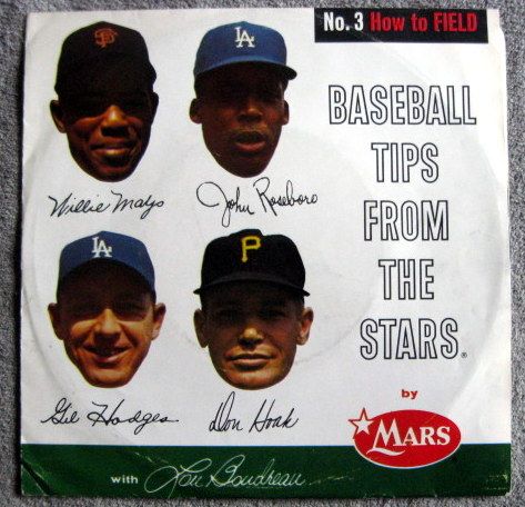 1962 BASEBALL TIPS FROM THE STARS RECORD w/WILLIE MAYS +