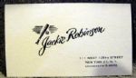 VINTAGE JACKIE ROBINSON "BUSINESS CARD"