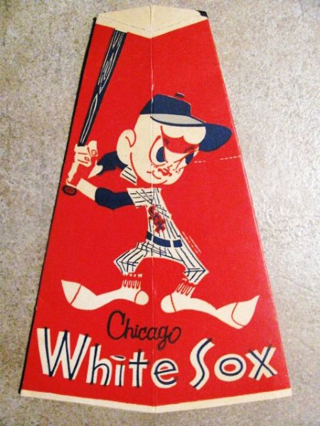 1960s CHICAGO WHITE SOX BASEBALL POPCORN MEGAPHON