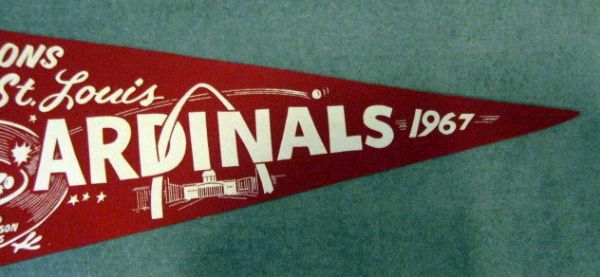 1967 ST. LOUIS CARDINALS NATIONAL LEAGUE CHAMPIONS PENNANT